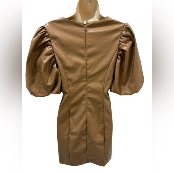 Endless Rose Pu Fitted Faux Leather Mini Dress - Picture 9 of 10